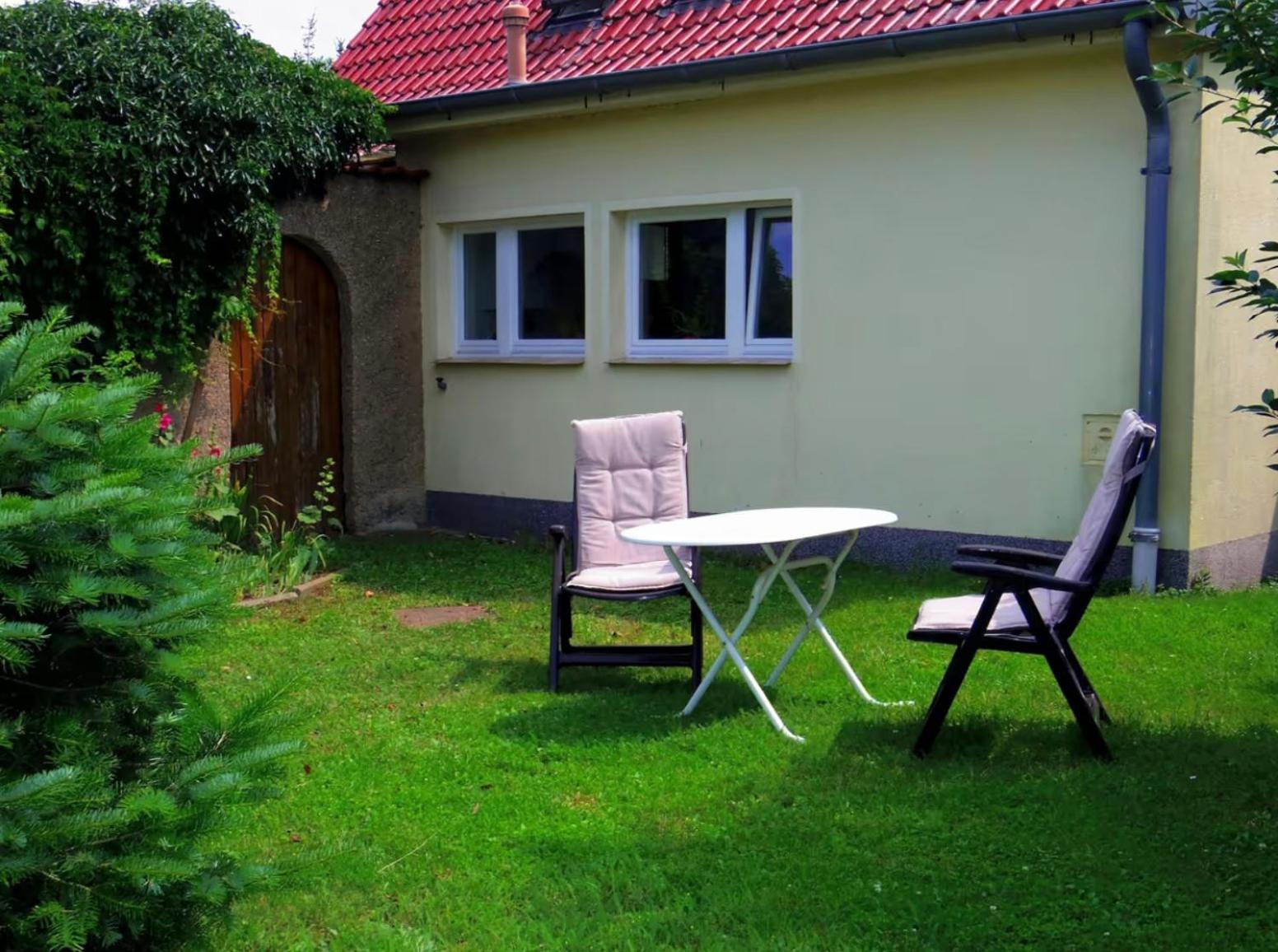 Ferienwohnung im Blumengarten Angermunde Exterior foto