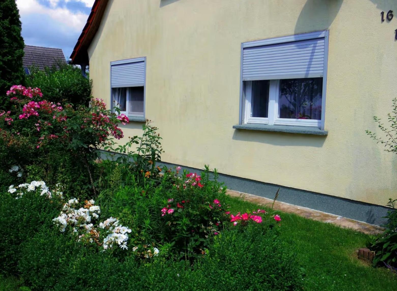 Ferienwohnung im Blumengarten Angermunde Exterior foto