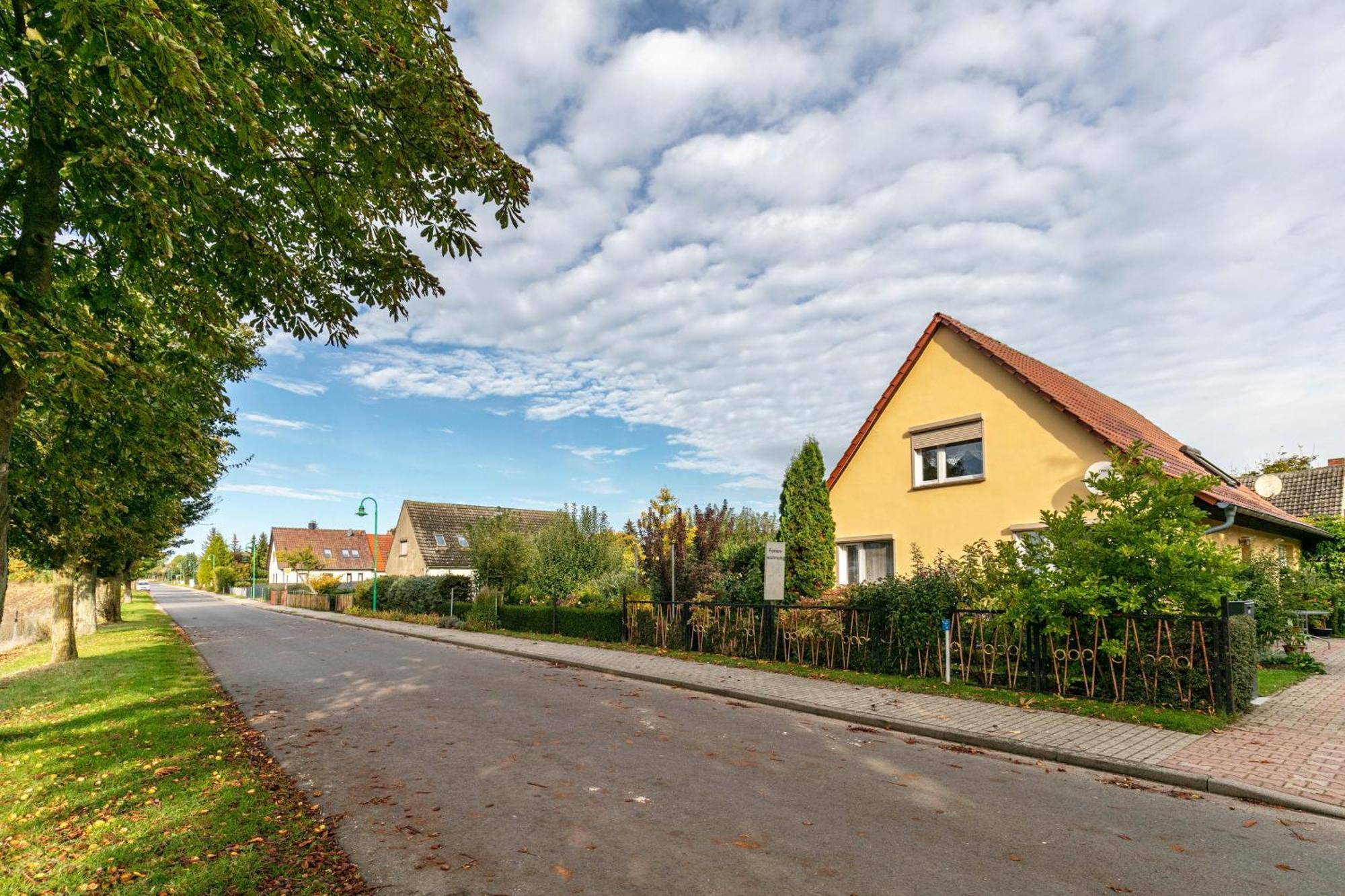 Ferienwohnung im Blumengarten Angermunde Exterior foto